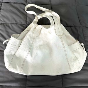 White vintage Cavalcanti leather handbag tote